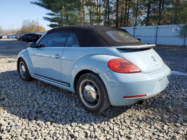 3VW7A7AT8DM801014 - 2013 VOLKSWAGEN BEETLE TUR BLUE photo 3