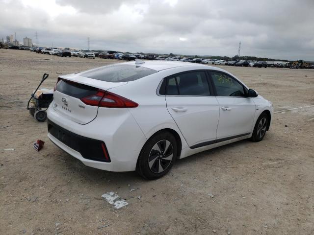 KMHC75LC5JU084236 - 2018 HYUNDAI IONIQ SEL WHITE photo 4