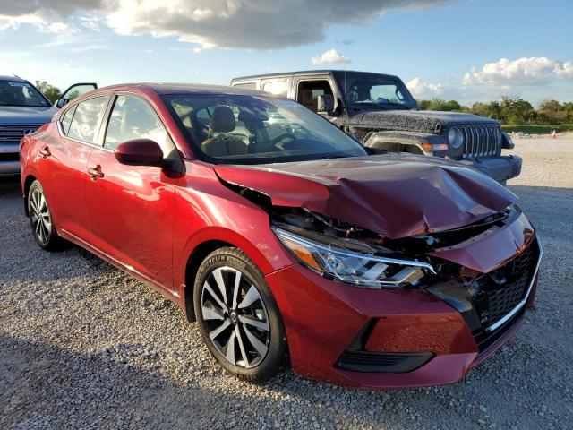 3N1AB8CV5NY277781 - 2022 NISSAN SENTRA SV MAROON photo 1