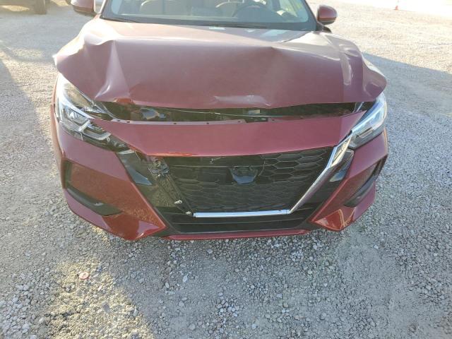 3N1AB8CV5NY277781 - 2022 NISSAN SENTRA SV MAROON photo 9