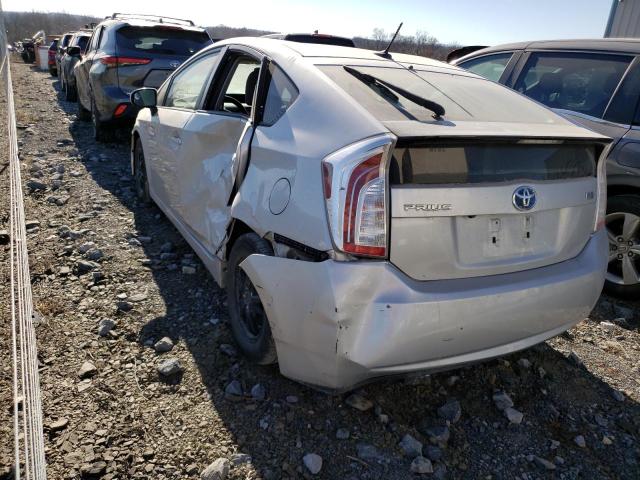 JTDKN3DU9D5628687 - 2013 TOYOTA PRIUS SILVER photo 3