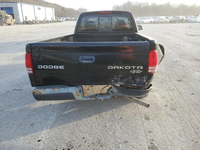 1D7FL16K44S618163 - 2004 DODGE DAKOTA SXT BLACK photo 6