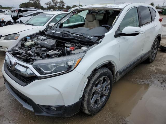 7FARW1H81KE024189 - 2019 HONDA CR-V EXL WHITE photo 2