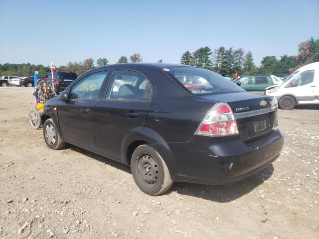 KL1TD566X8B****** - 2008 CHEVROLET AVEO BASE BLACK photo 3