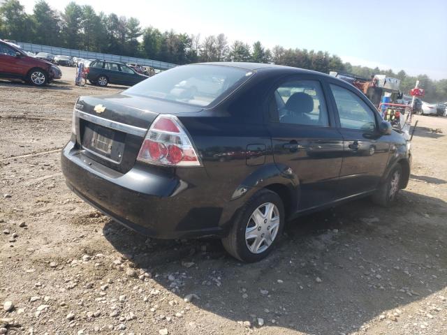 KL1TD566X8B****** - 2008 CHEVROLET AVEO BASE BLACK photo 4