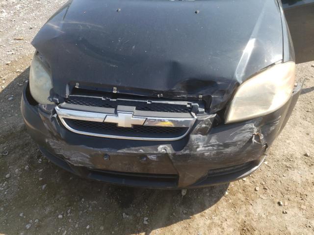 KL1TD566X8B****** - 2008 CHEVROLET AVEO BASE BLACK photo 7