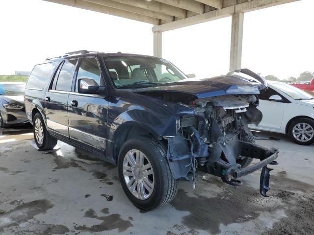 5LMJJ3J51EEL06401 - 2014 LINCOLN NAVIGATOR BLUE photo 1