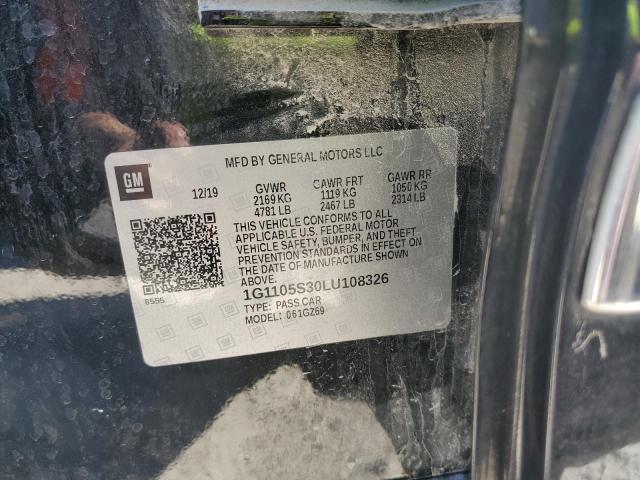 1G1105S30LU108326 - 2020 CHEVROLET IMPALA PRE 黑色 照片 10