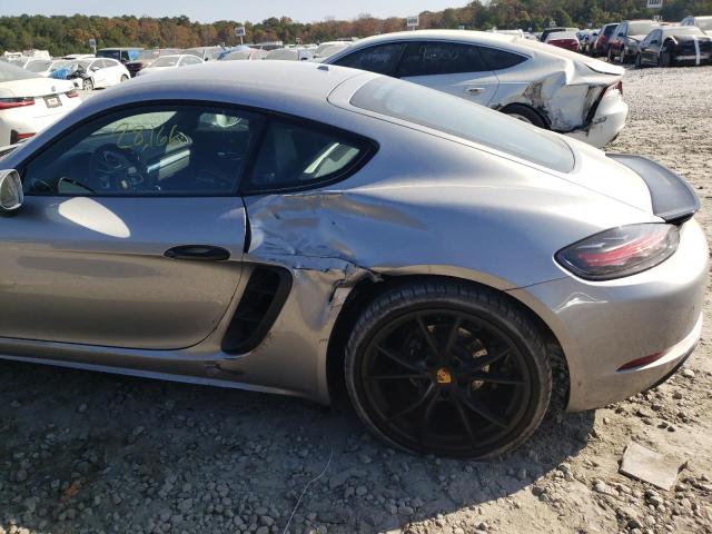 WP0AA2A83KS260353 - 2019 PORSCHE CAYMAN BAS SILVER photo 9