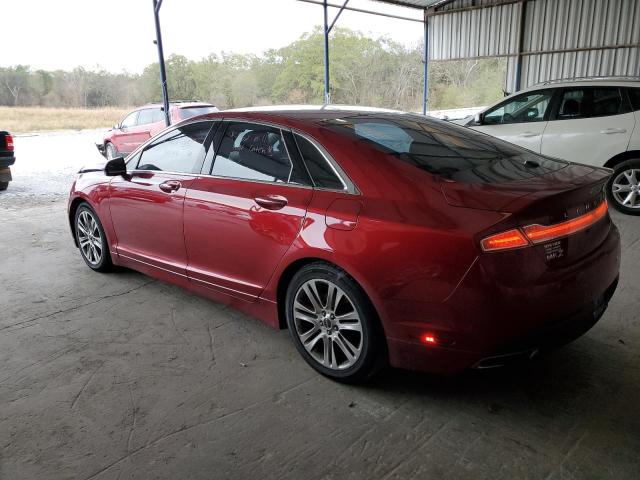 3LN6L2LU3FR614458 - 2015 LINCOLN MKZ HYBRID RED photo 2