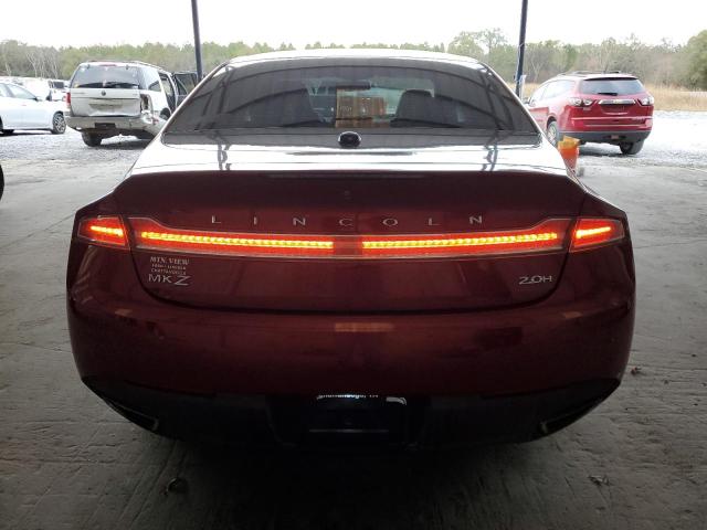 3LN6L2LU3FR614458 - 2015 LINCOLN MKZ HYBRID RED photo 6