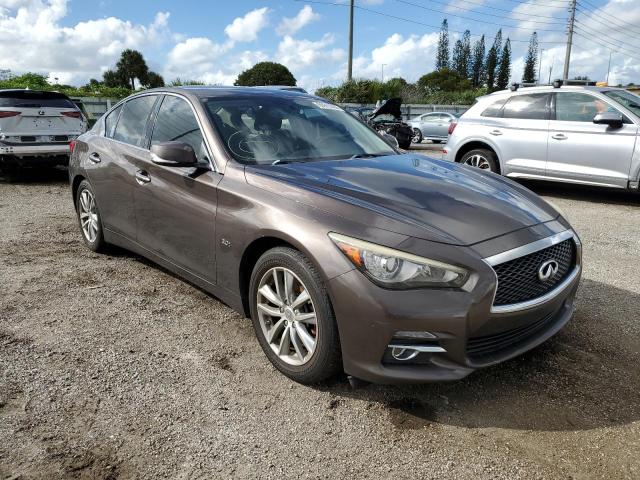 JN1EV7AP1HM732141 - 2017 INFINITI Q50 PREMIU BROWN photo 1