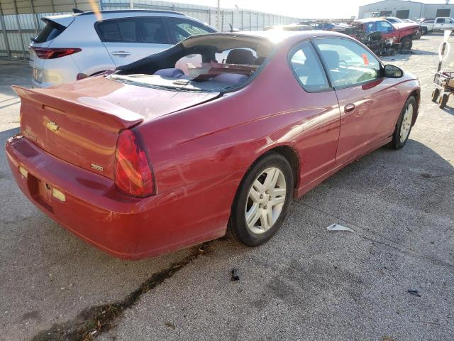 2G1WK15KX79419504 - 2007 CHEVROLET MONTE CARL 红色 照片 4