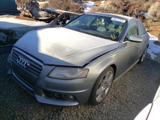 WAUMFAFL7AN058969 - 2010 AUDI A4 PRESTIG GRAY photo 2