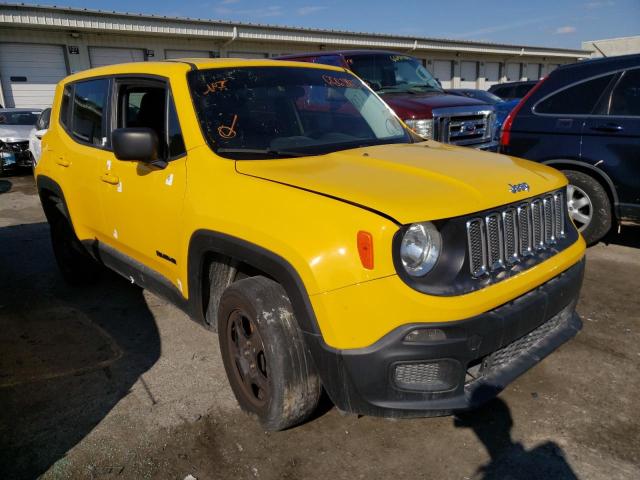 ZACCJBAB4HPF98055 - 2017 JEEP RENEGADE S Sarı foto 1