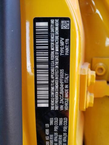 ZACCJBAB4HPF98055 - 2017 JEEP RENEGADE S Sarı foto 10