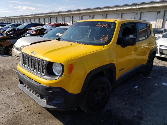 ZACCJBAB4HPF98055 - 2017 JEEP RENEGADE S Sarı foto 2