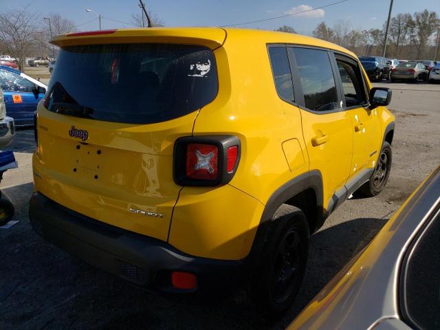 ZACCJBAB4HPF98055 - 2017 JEEP RENEGADE S Sarı foto 4