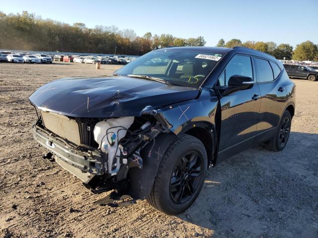 3GNKBCR40MS547303 - 2021 CHEVROLET BLAZER 2LT BLUE photo 2