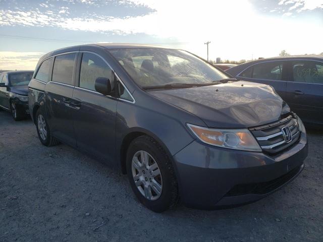 5FNRL5H29CB127868 - 2012 HONDA ODYSSEY LX GRAY photo 1