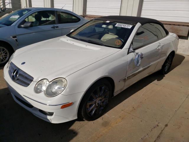 WDBTK56F87T085354 - 2007 MERCEDES-BENZ CLK 350 WHITE photo 2