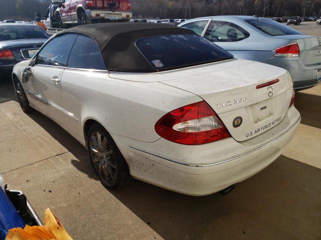 WDBTK56F87T085354 - 2007 MERCEDES-BENZ CLK 350 WHITE photo 3