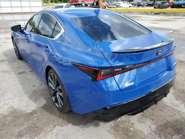 JTHGZ1B2XN5056075 - 2022 LEXUS IS 350 F-S BLUE photo 3