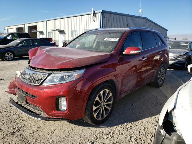 5XYKWDA7XEG490961 - 2014 KIA SORENTO SX BURGUNDY photo 2