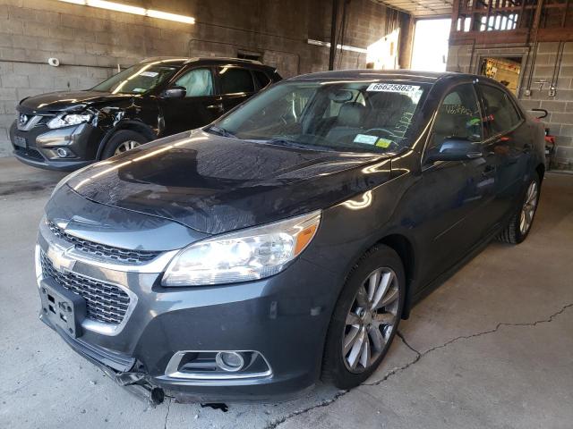 1G11G5SX2EF153144 - 2014 CHEVROLET MALIBU 3LT GRAY photo 2