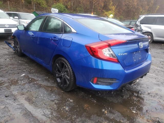 19XFC2F84LE214298 - 2020 HONDA CIVIC SPOR 蓝色 照片 3