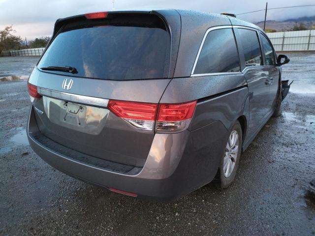 5FNRL5H40GB126728 - 2016 HONDA ODYSSEY EX GRAY photo 4