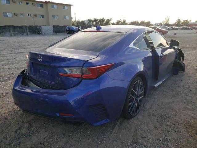 JTHHA5BC3G5000803 - 2016 LEXUS RC 200T BLUE photo 4