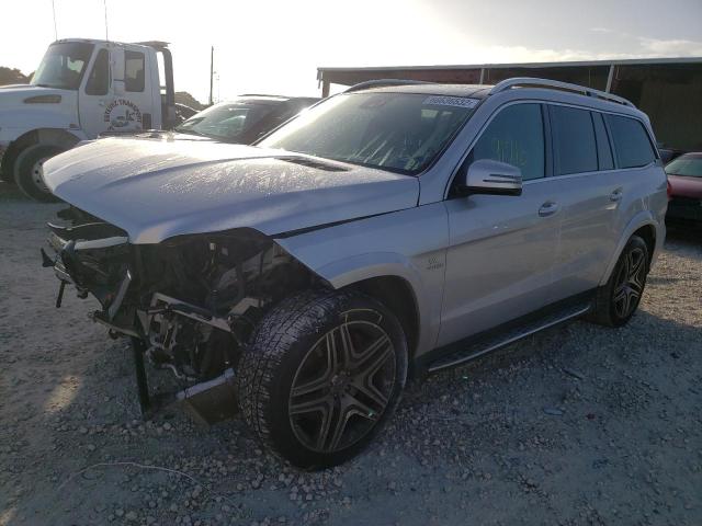 4JGDF7EE5EA355837 - 2014 MERCEDES-BENZ GL 63 AMG SILVER photo 2