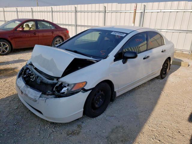 2HGFA16458H003640 - 2008 HONDA CIVIC DX-G WHITE photo 2