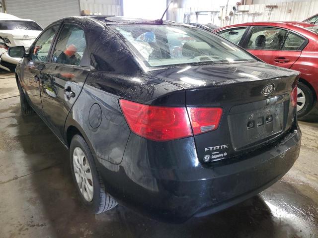 KNAFU4A29D5647685 - 2013 KIA FORTE EX BLACK photo 3