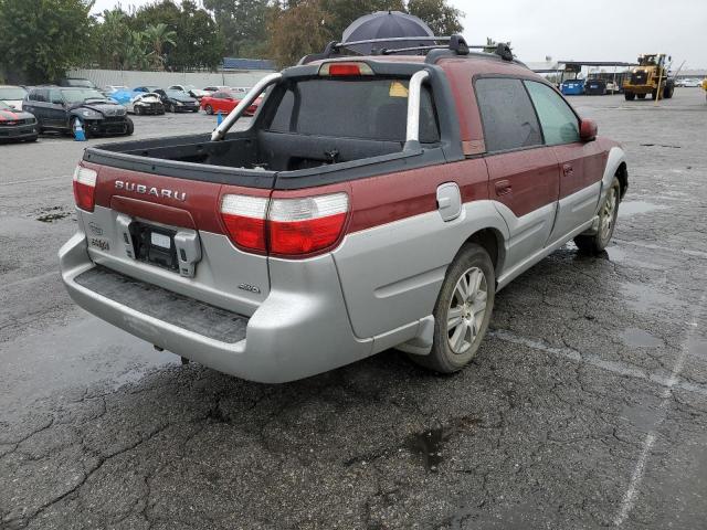 4S4BT63C345100851 - 2004 SUBARU BAJA TURBO BURGUNDY photo 4