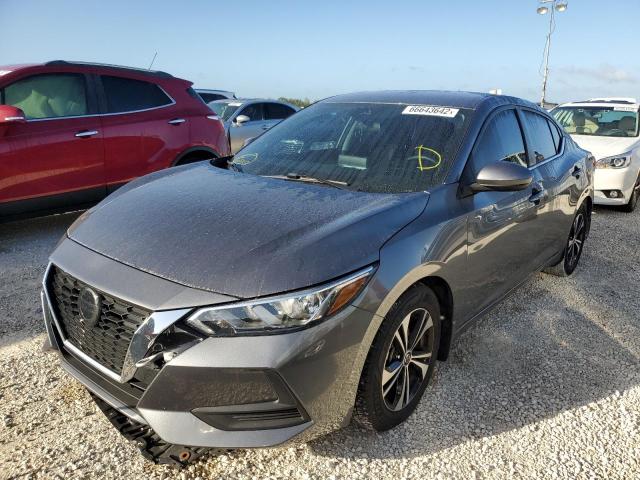 3N1AB8CV5MY257657 - 2021 NISSAN SENTRA SV GRAY photo 2