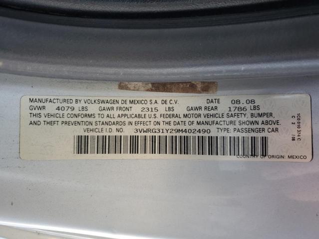 3VWRG31Y29M402490 - 2009 VOLKSWAGEN NEW BEETLE 蓝色 照片 10