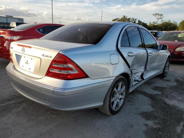 WDBRF87H57F887777 - 2007 MERCEDES-BENZ C 350 4MAT SILVER photo 4