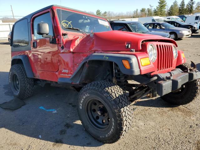 1J4FA49S15P369056 - 2005 JEEP WRANGLER / RED photo 9