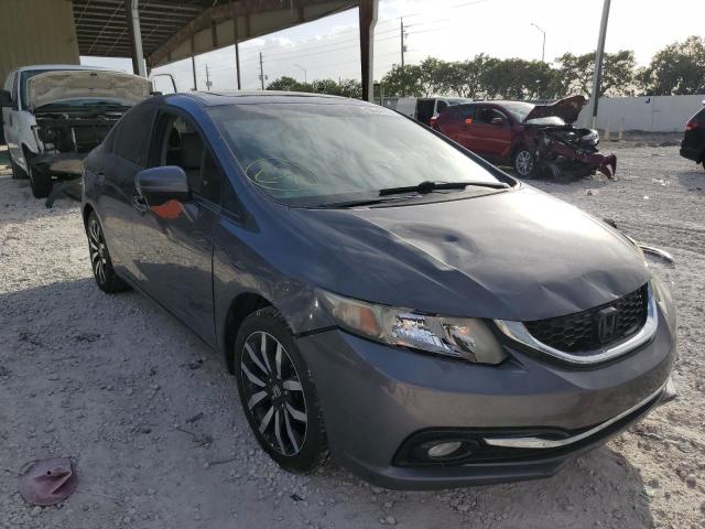 2HGFB2F91FH552828 - 2015 HONDA CIVIC EXL 灰色 照片 1