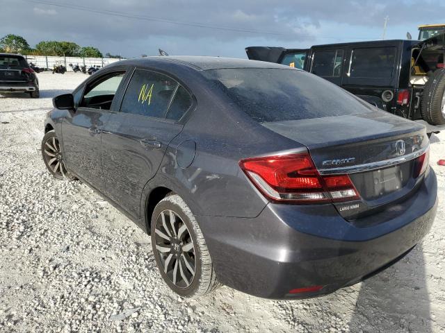 2HGFB2F91FH552828 - 2015 HONDA CIVIC EXL 灰色 照片 3