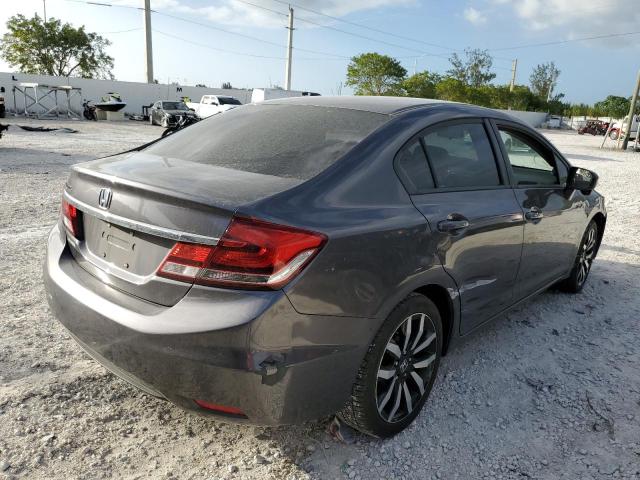 2HGFB2F91FH552828 - 2015 HONDA CIVIC EXL 灰色 照片 4