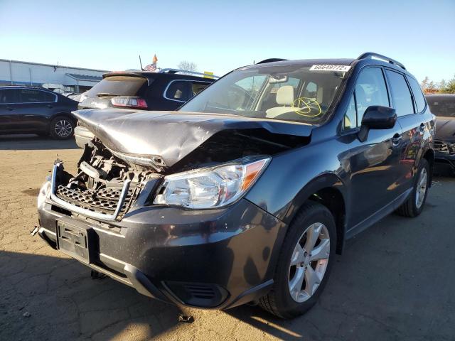 JF2SJADC0GH509857 - 2016 SUBARU FORESTER 2 GRAY photo 2