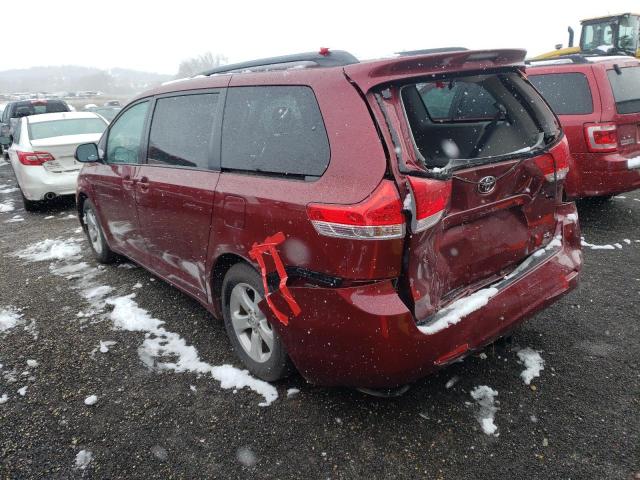 5TDKK3DC7BS049754 - 2011 TOYOTA SIENNA LE RED photo 2