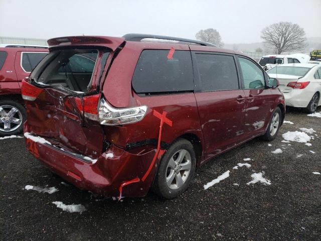 5TDKK3DC7BS049754 - 2011 TOYOTA SIENNA LE RED photo 3