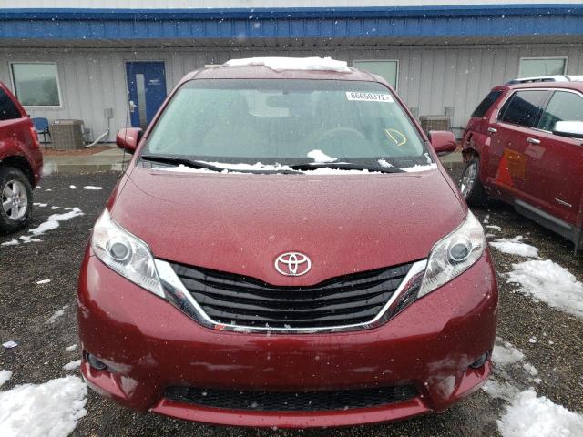 5TDKK3DC7BS049754 - 2011 TOYOTA SIENNA LE RED photo 5