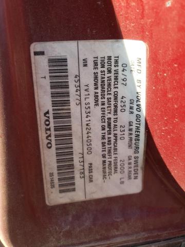 YV1LS5341W2440500 - 1998 VOLVO S70 T5 TUR RED photo 12