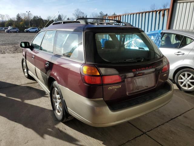 4S3BH6754Y7642424 - 2000 SUBARU LEGACY OUT MAROON photo 3