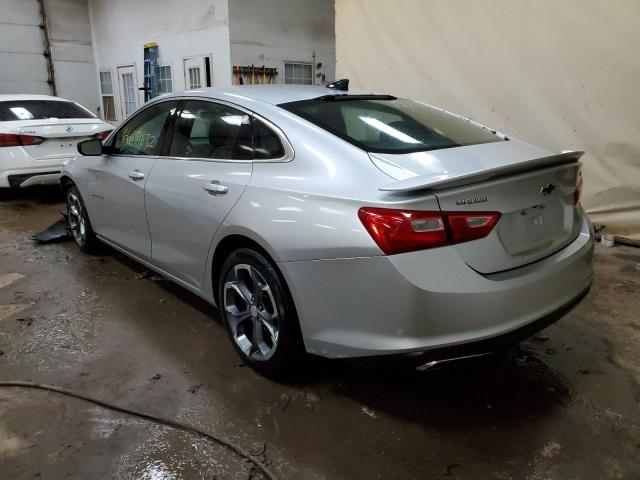 1G1ZG5ST8KF168243 - 2019 CHEVROLET MALIBU RS SILVER photo 2